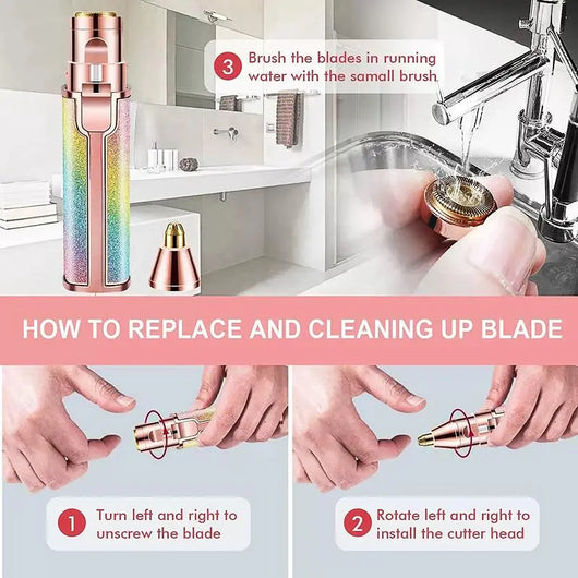 2 in 1 Electric Eyebrow/Facial Hair Trimmer